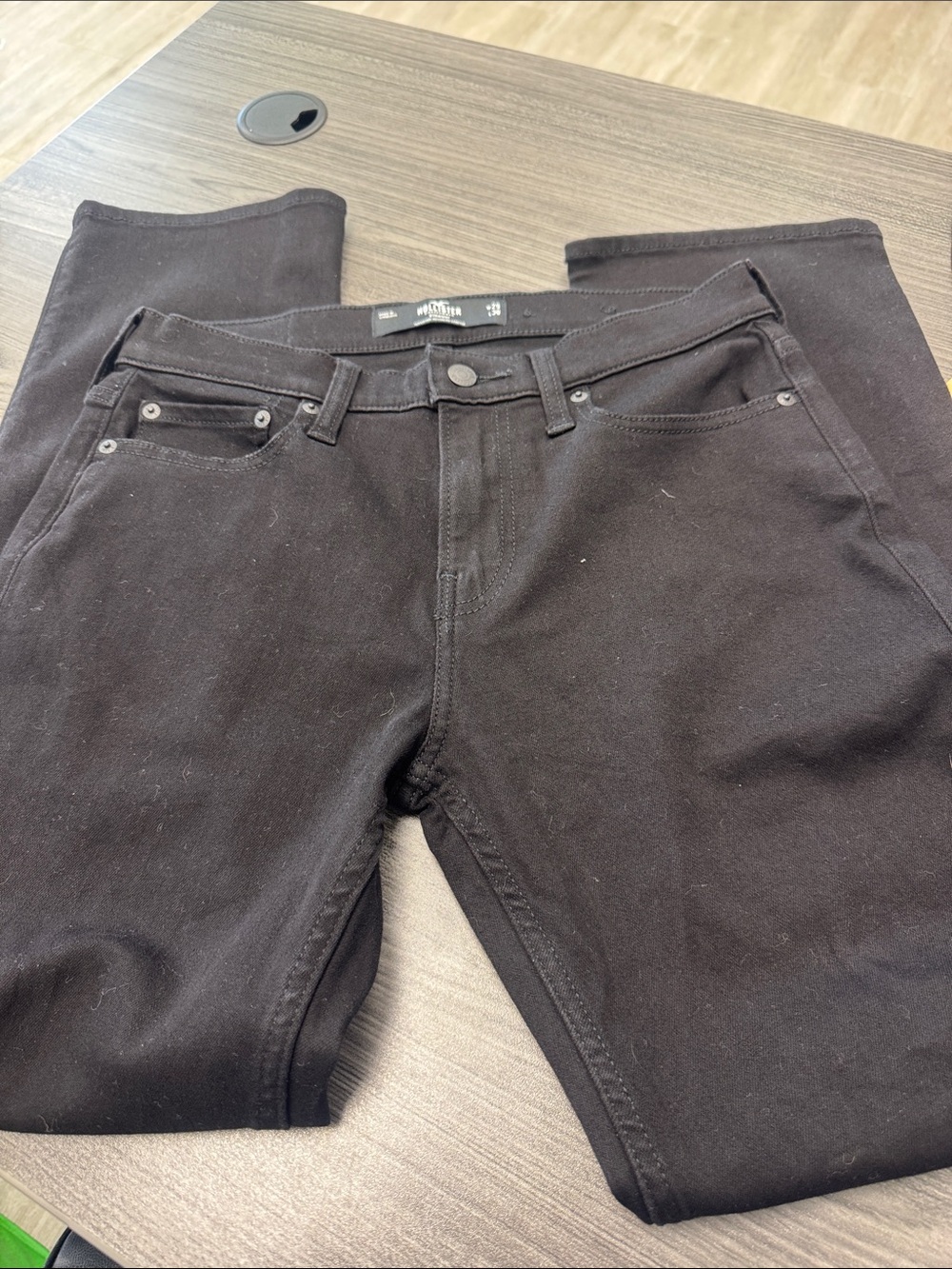 Hollister Men's Straight Black Jeans size 29/30